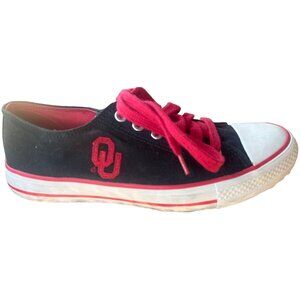 University of Oklahoma OU Sooners Low Top Canvas Shoes Adult Women's Size 6